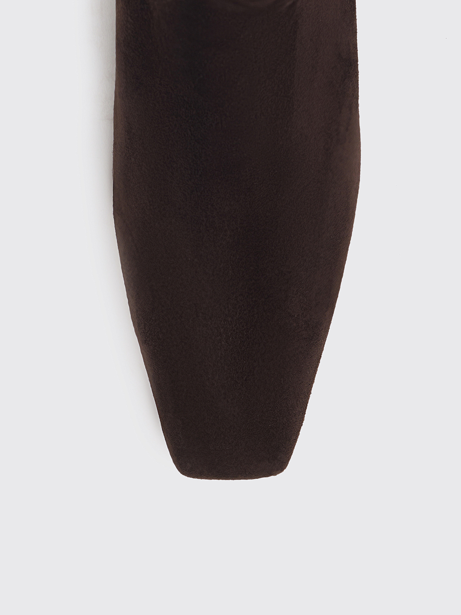 Сапоги из замши