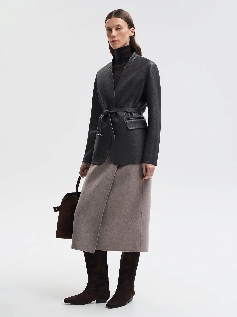 Сапоги из замши