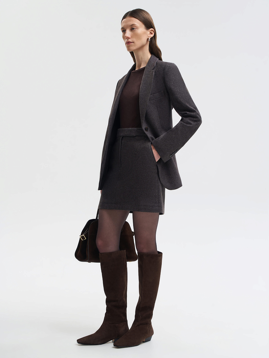 Сапоги из замши