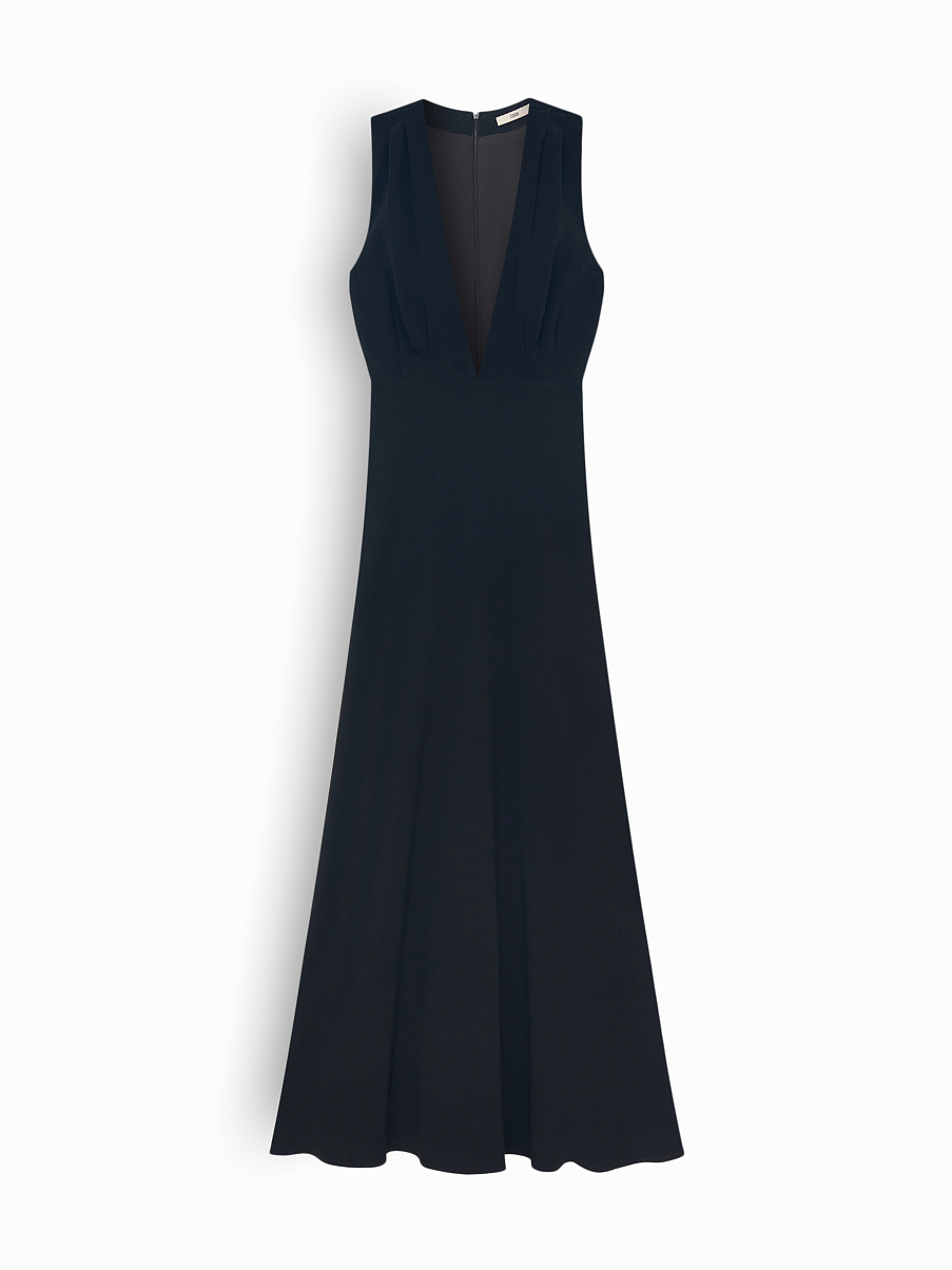 Платье с v-вырезом