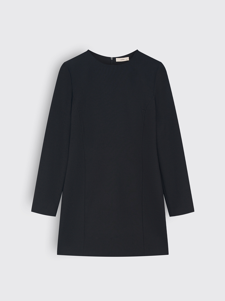 Платье мини приталенное