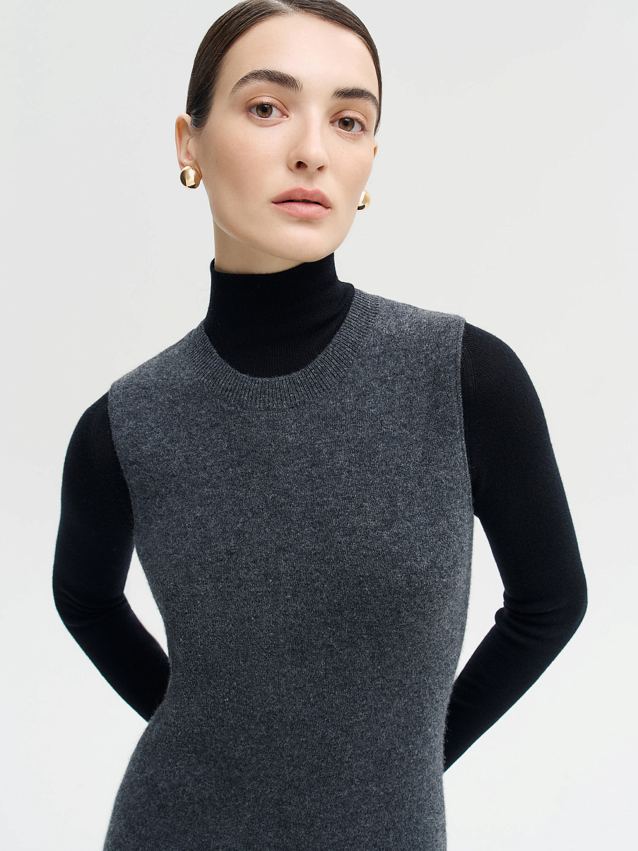 Платье из шерсти с кашемиром