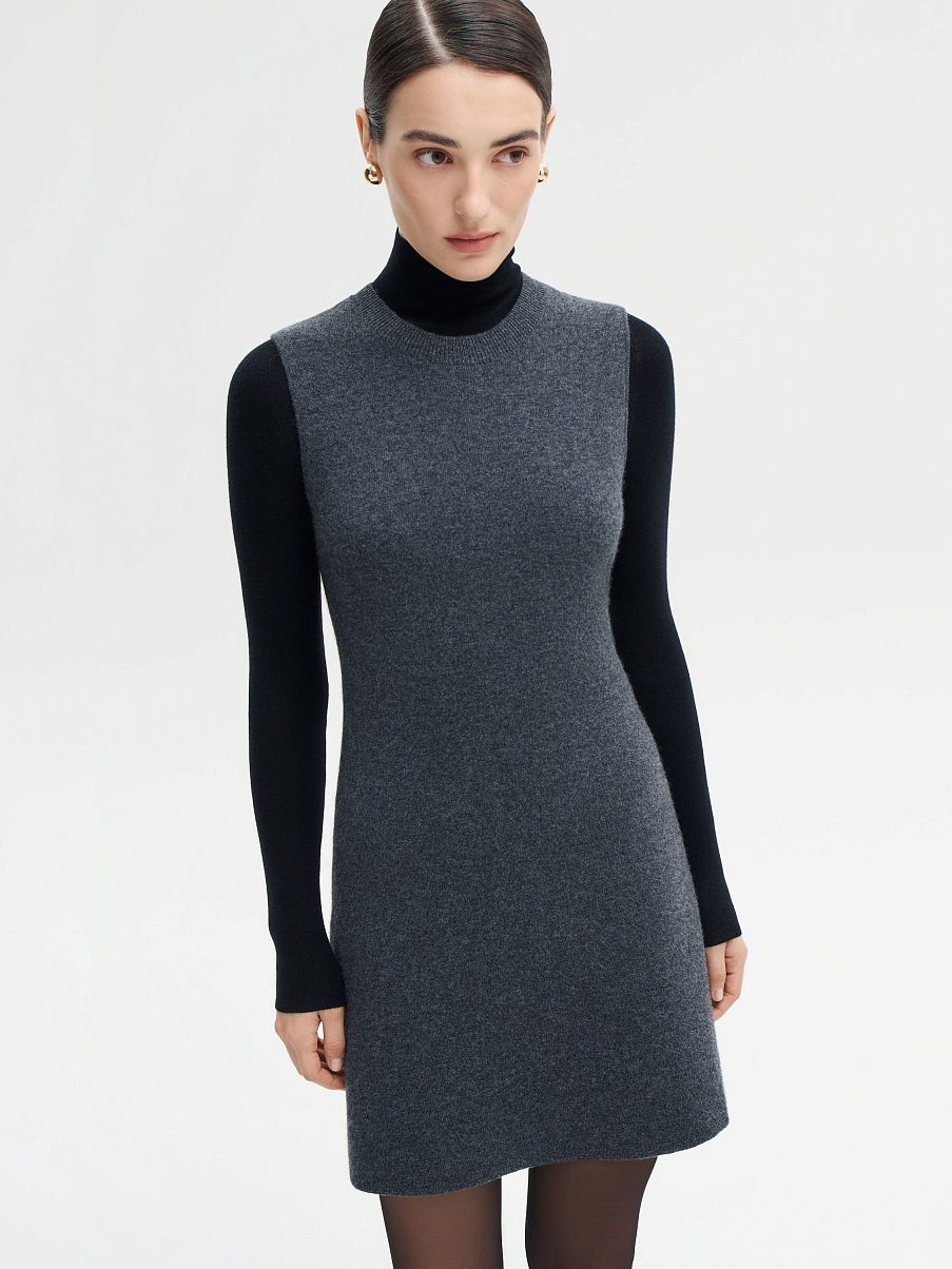 Платье из шерсти с кашемиром