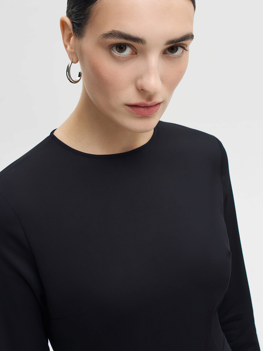 Платье мини расклешенное