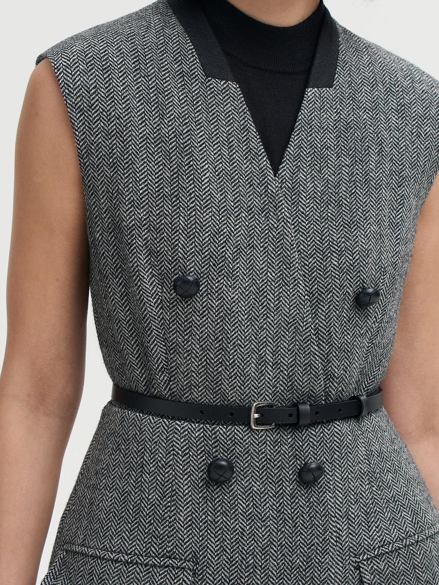 Платье миди из шерсти