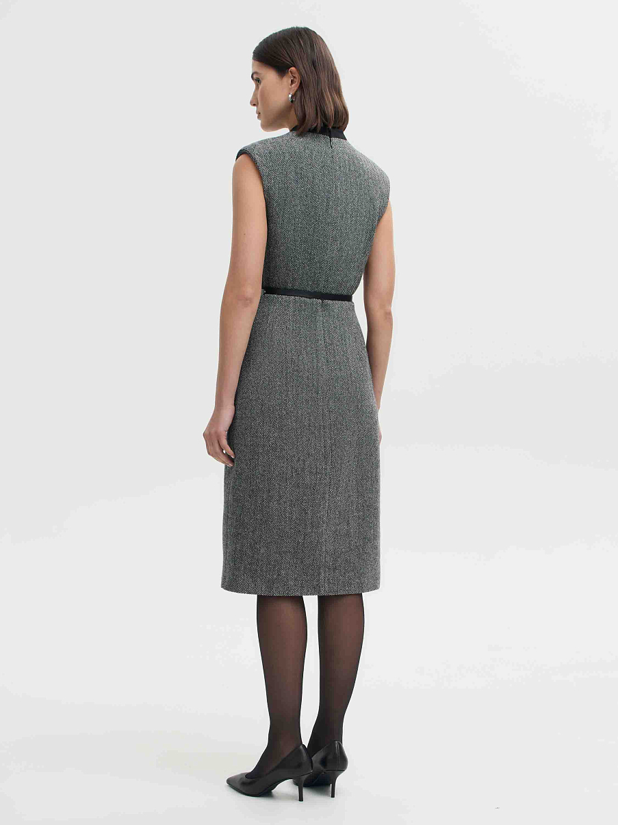 Платье миди из шерсти