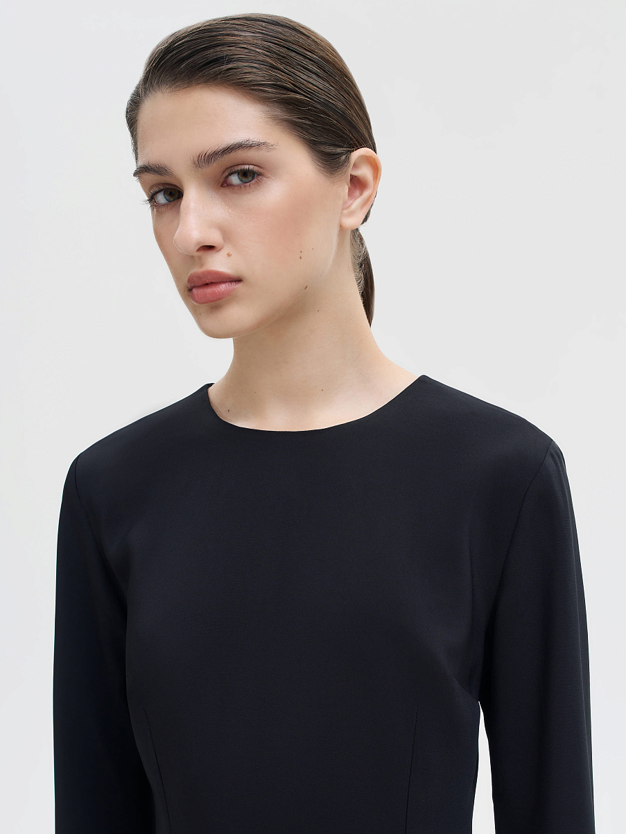 Платье миди прямое