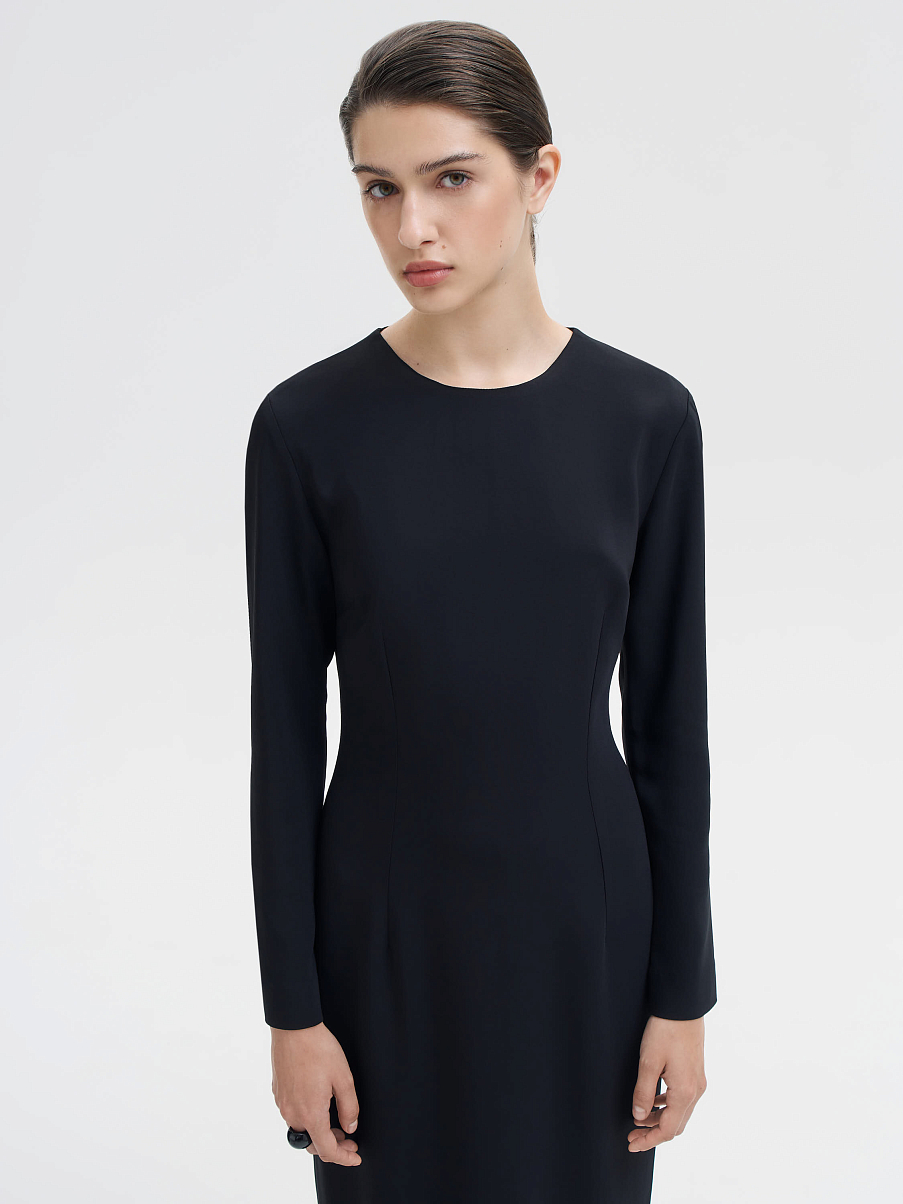 Платье миди прямое