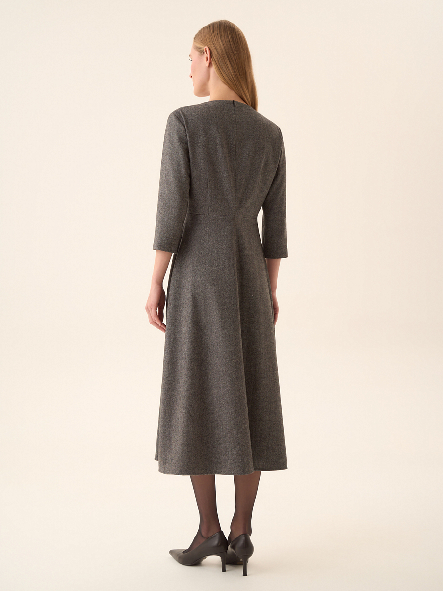 Платье из хлопка и шерсти