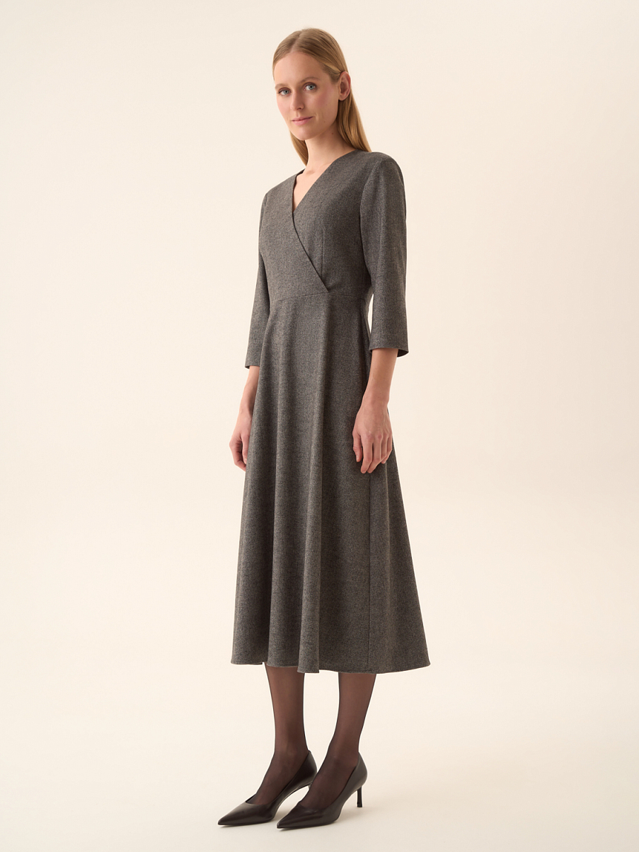 Платье из хлопка и шерсти