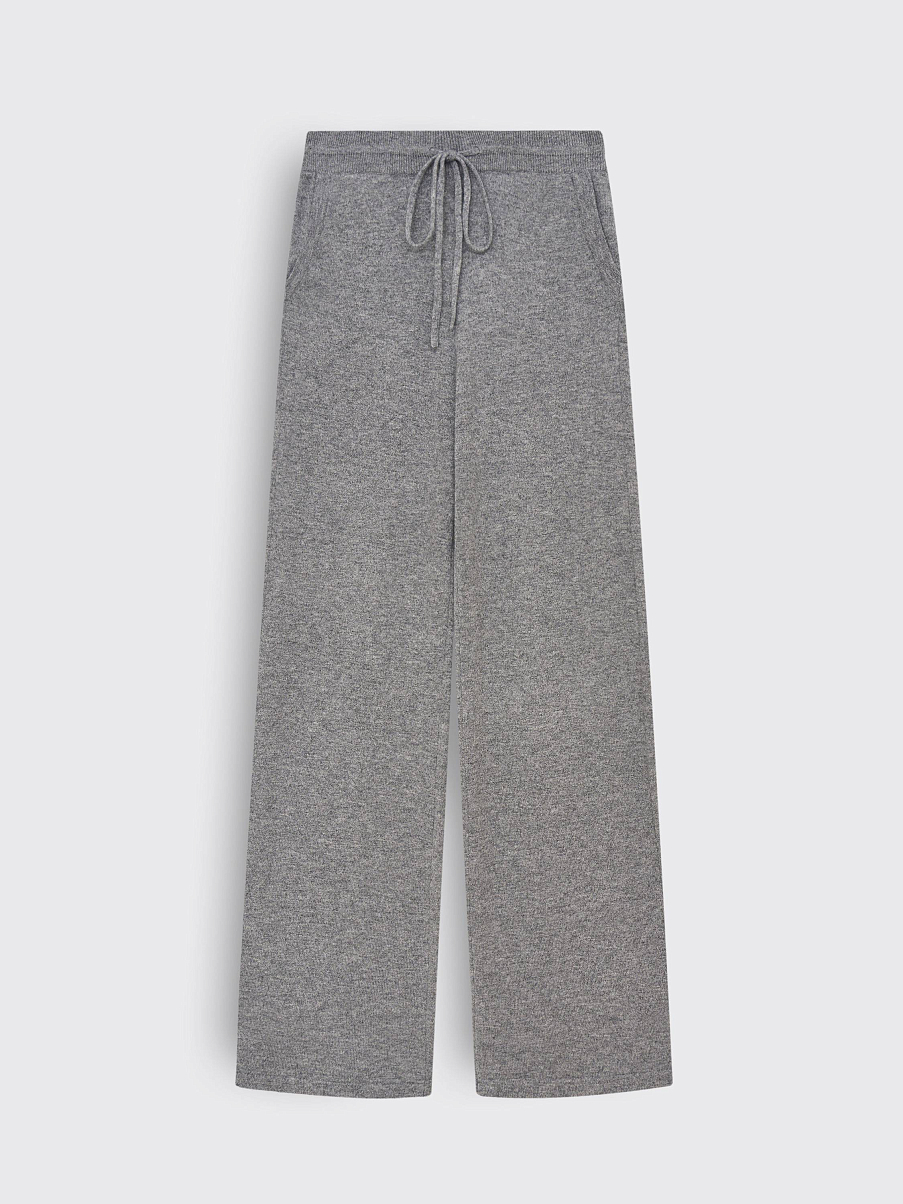 Брюки прямые из шерсти с кашемиром