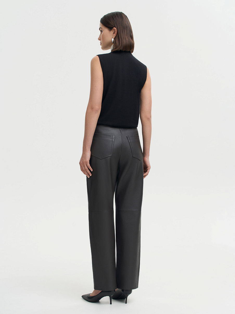 Брюки из кожи