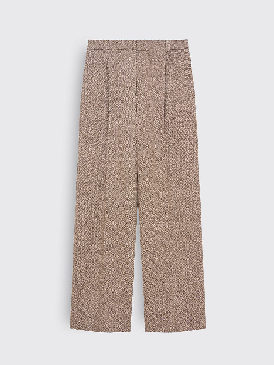 Брюки прямые из шерсти