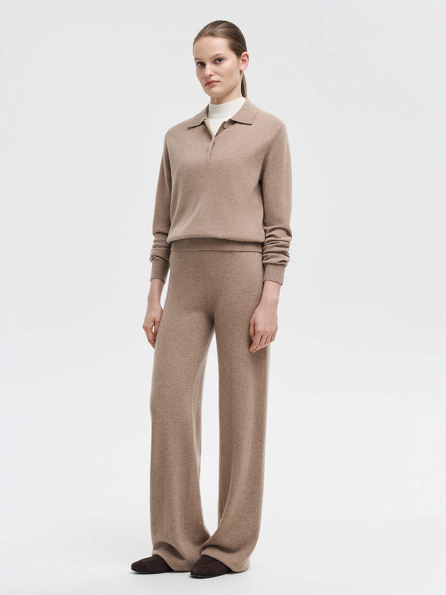 Брюки из шерсти мериноса и кашемира