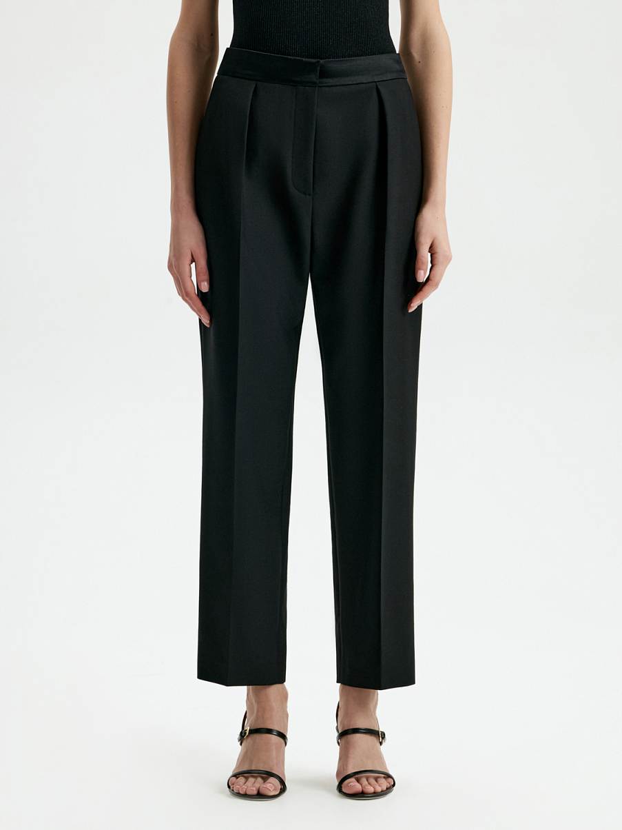 Укороченные брюки со стрелками