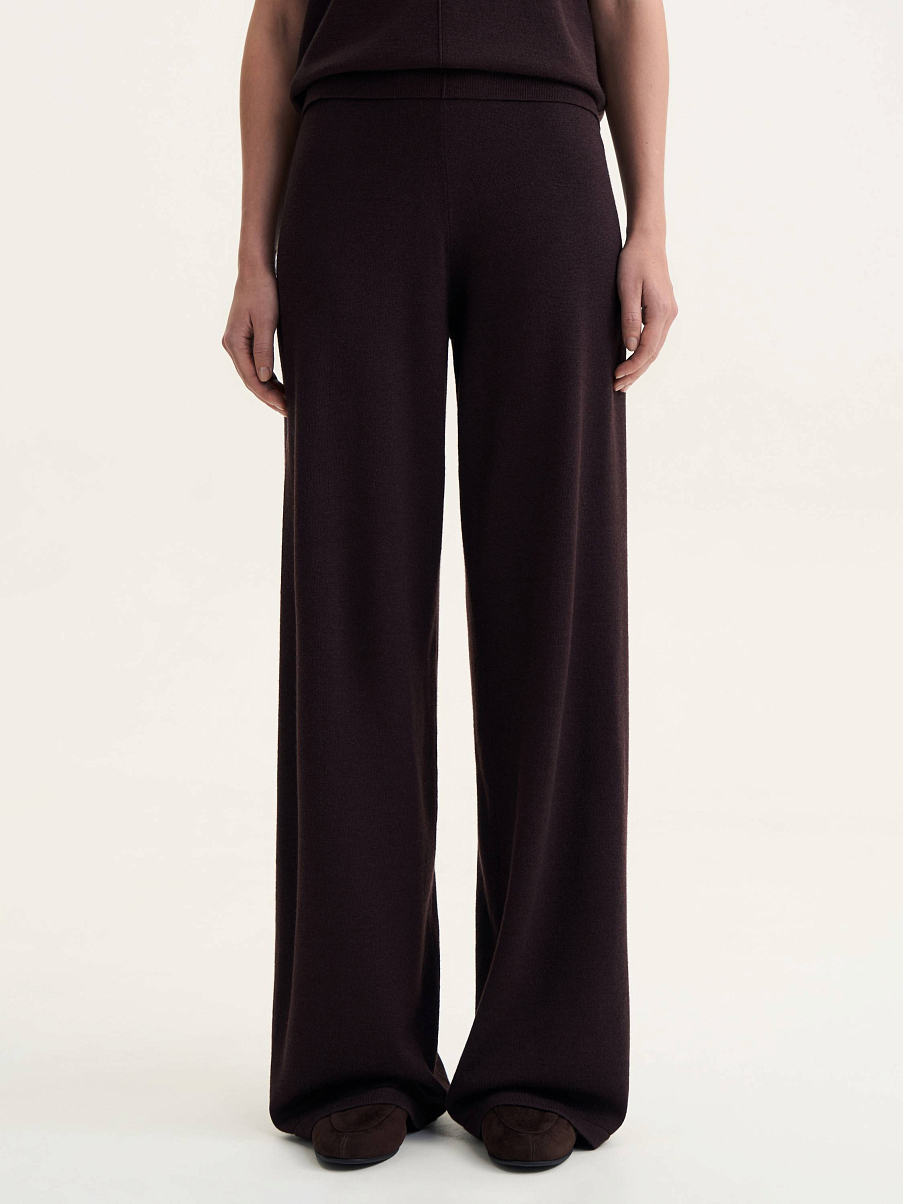 Брюки из шелка и шерсти мериноса