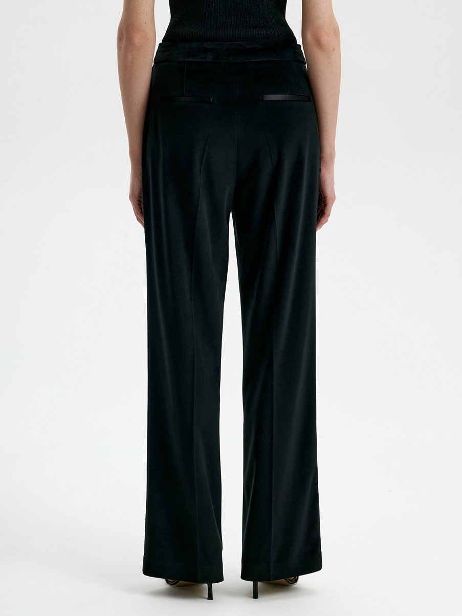 Прямые брюки из шерсти со стрелками