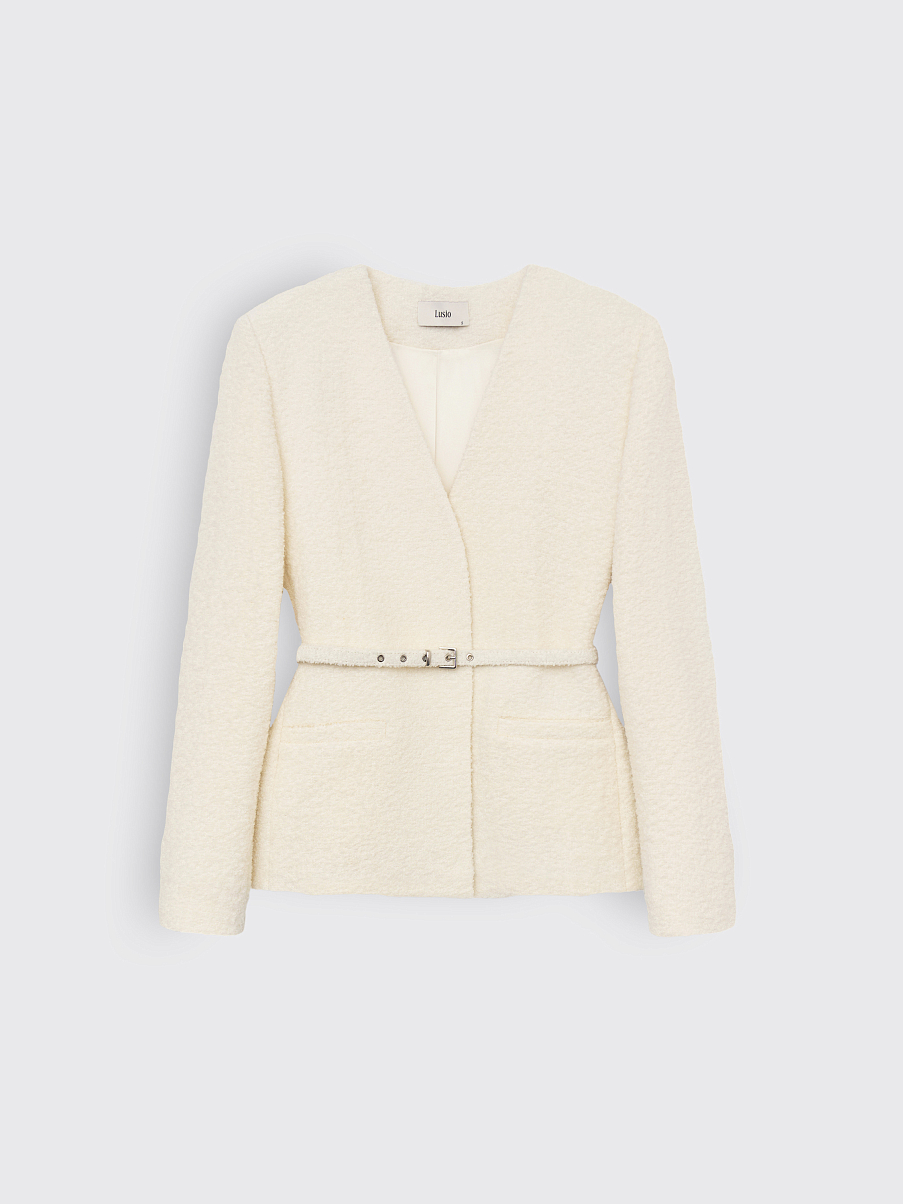 Жакет из шерсти с альпакой