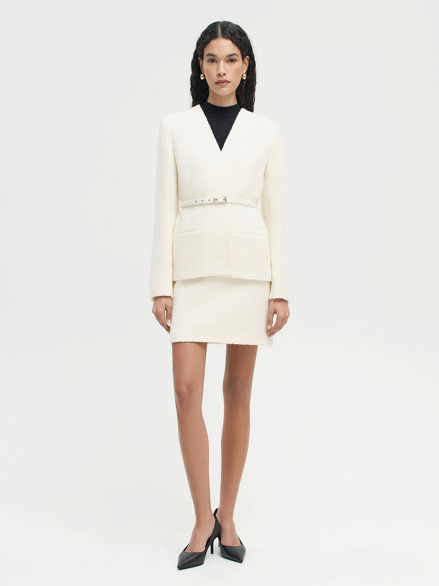 Жакет из шерсти с альпакой