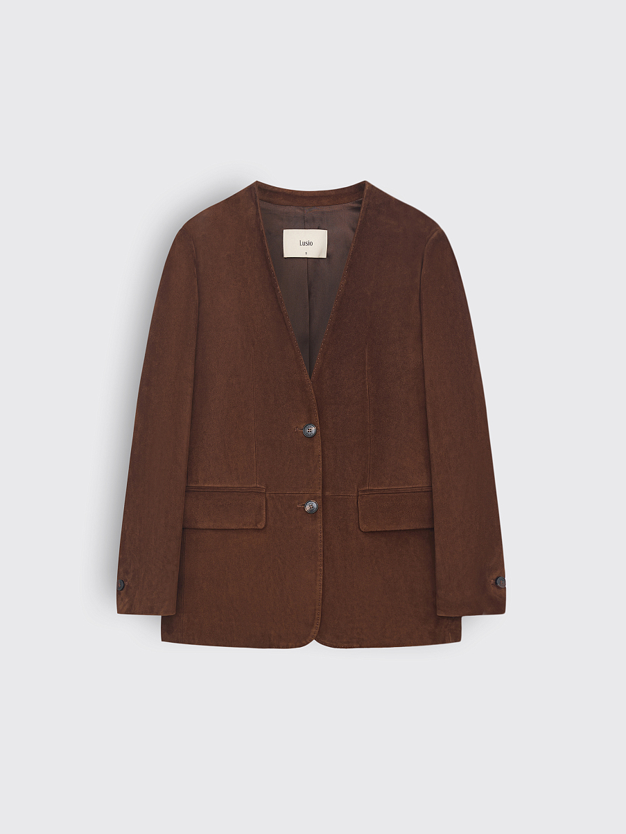 Жакет из замши