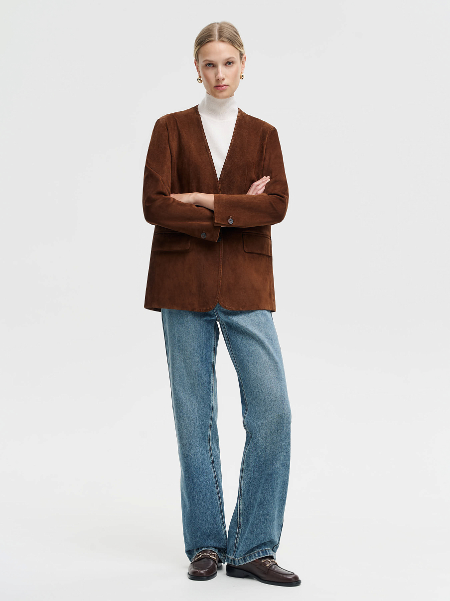 Жакет из замши