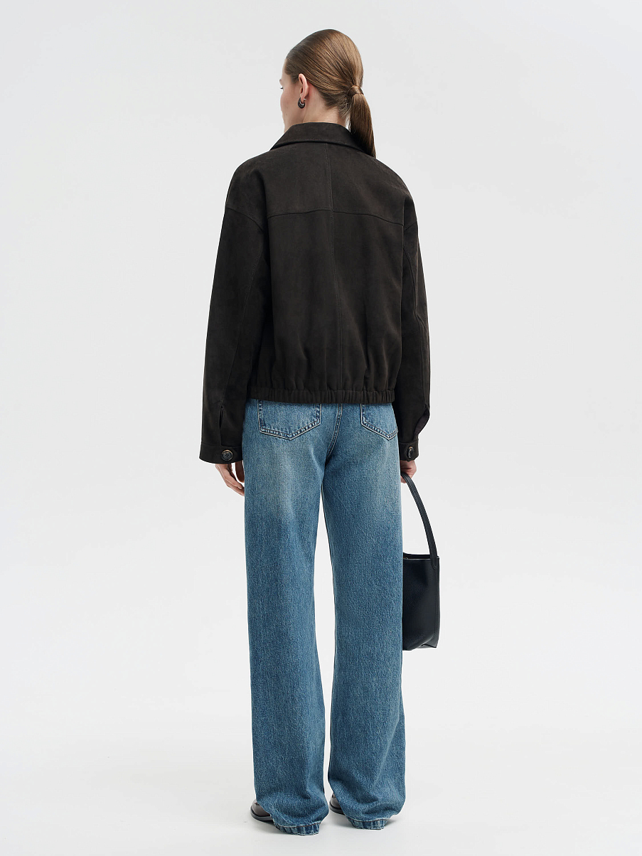 Жакет из замши