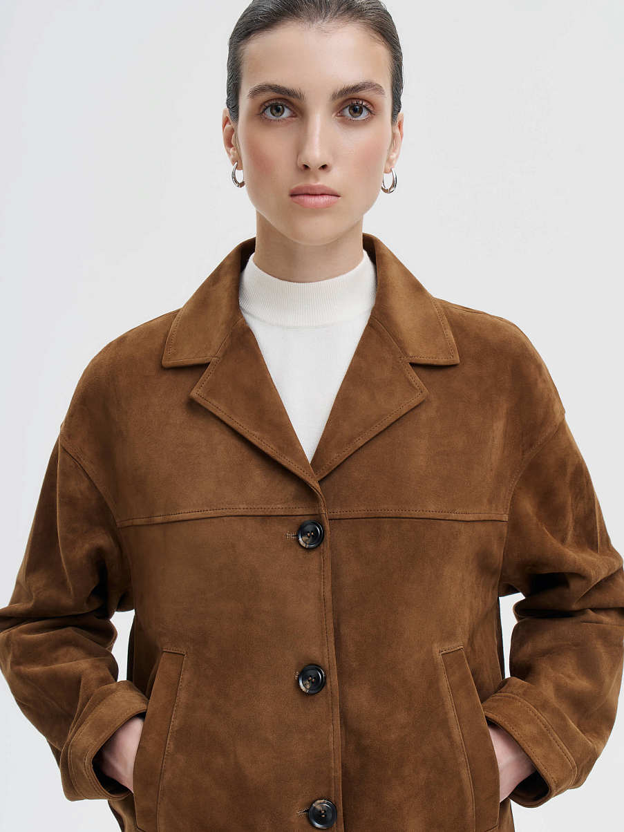 Жакет из замши