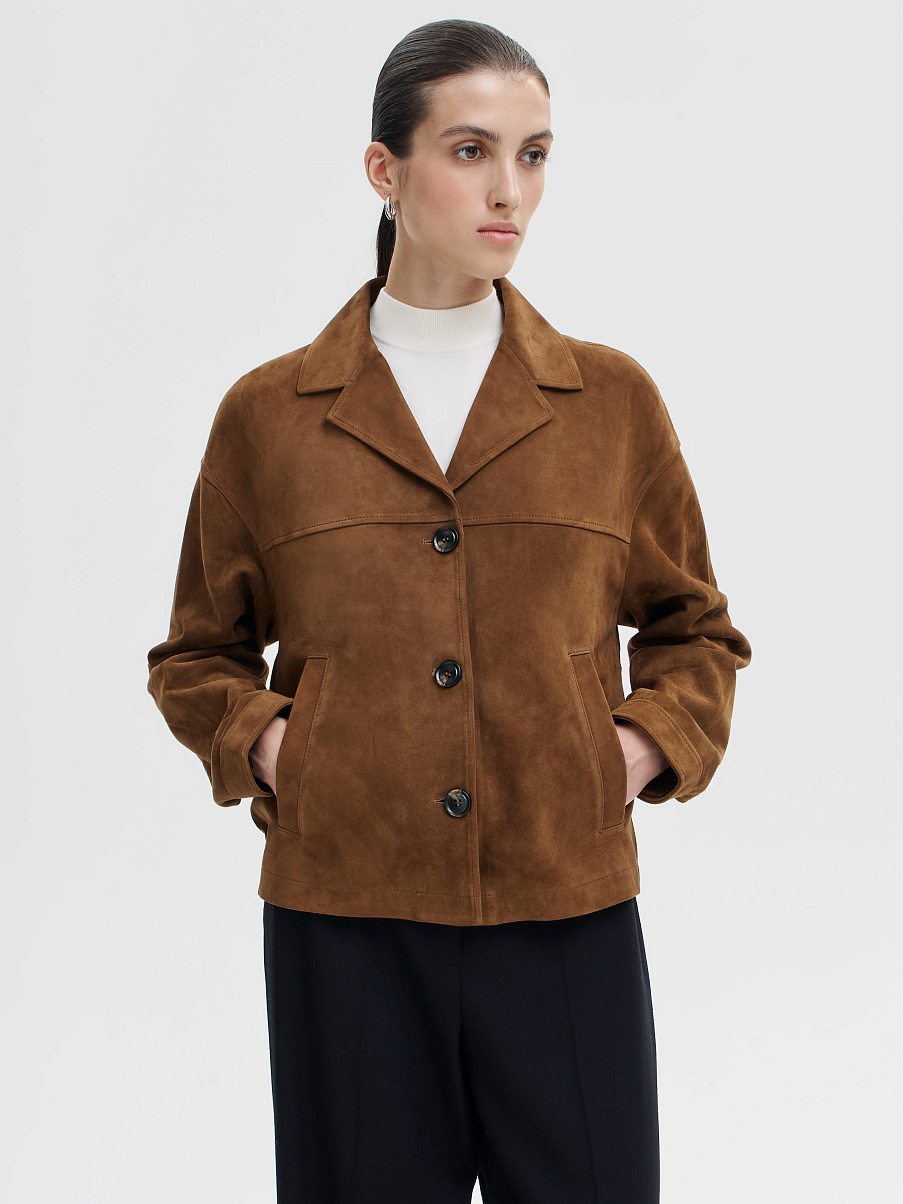 Жакет из замши