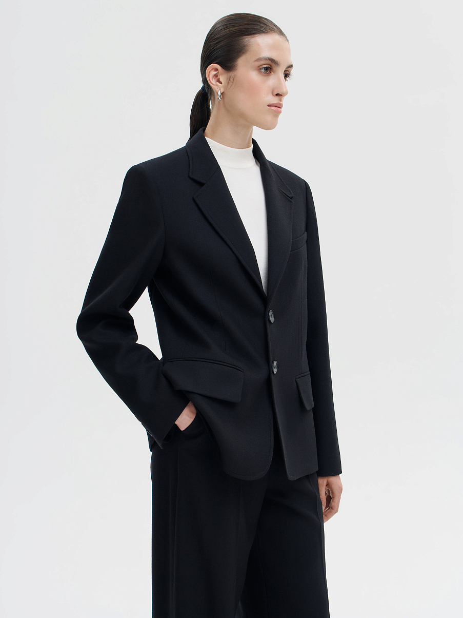 Жакет из костюмной ткани
