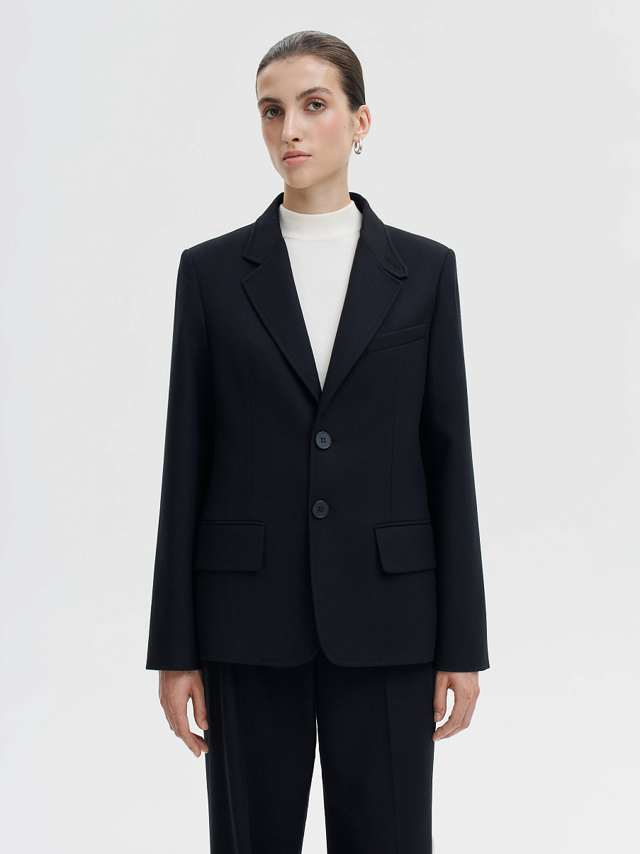 Жакет из костюмной ткани