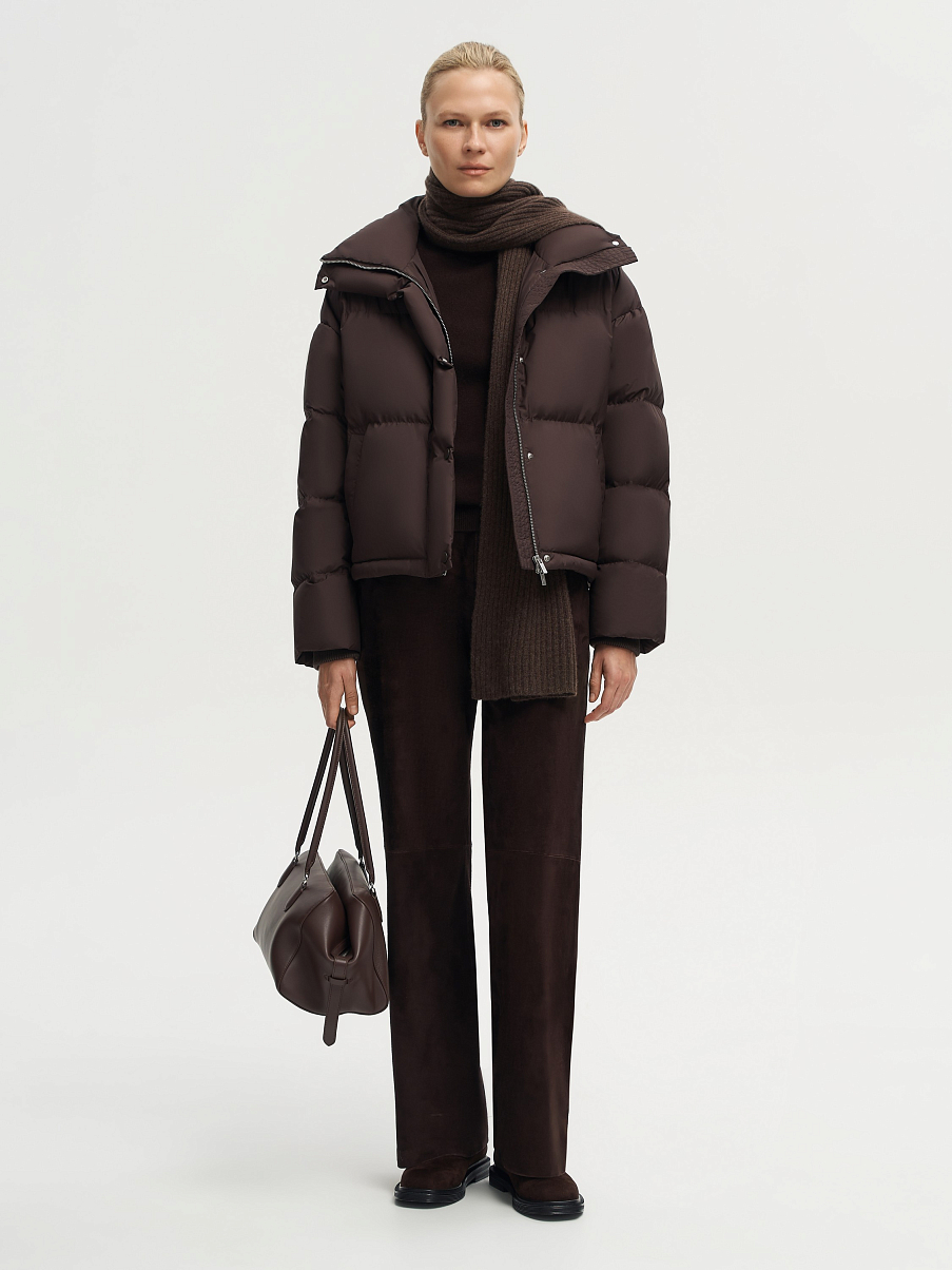 Пуховик утепленный укороченный