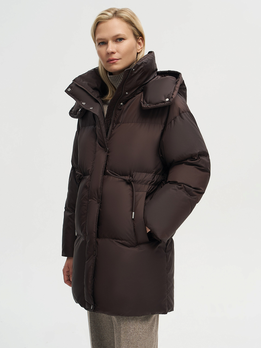 Пуховик приталенный