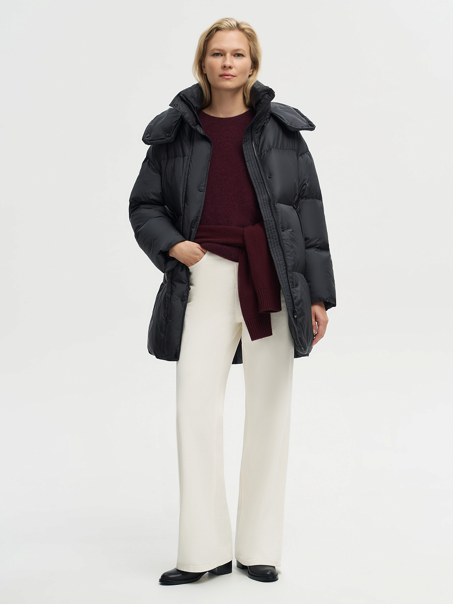 Пуховик приталенный