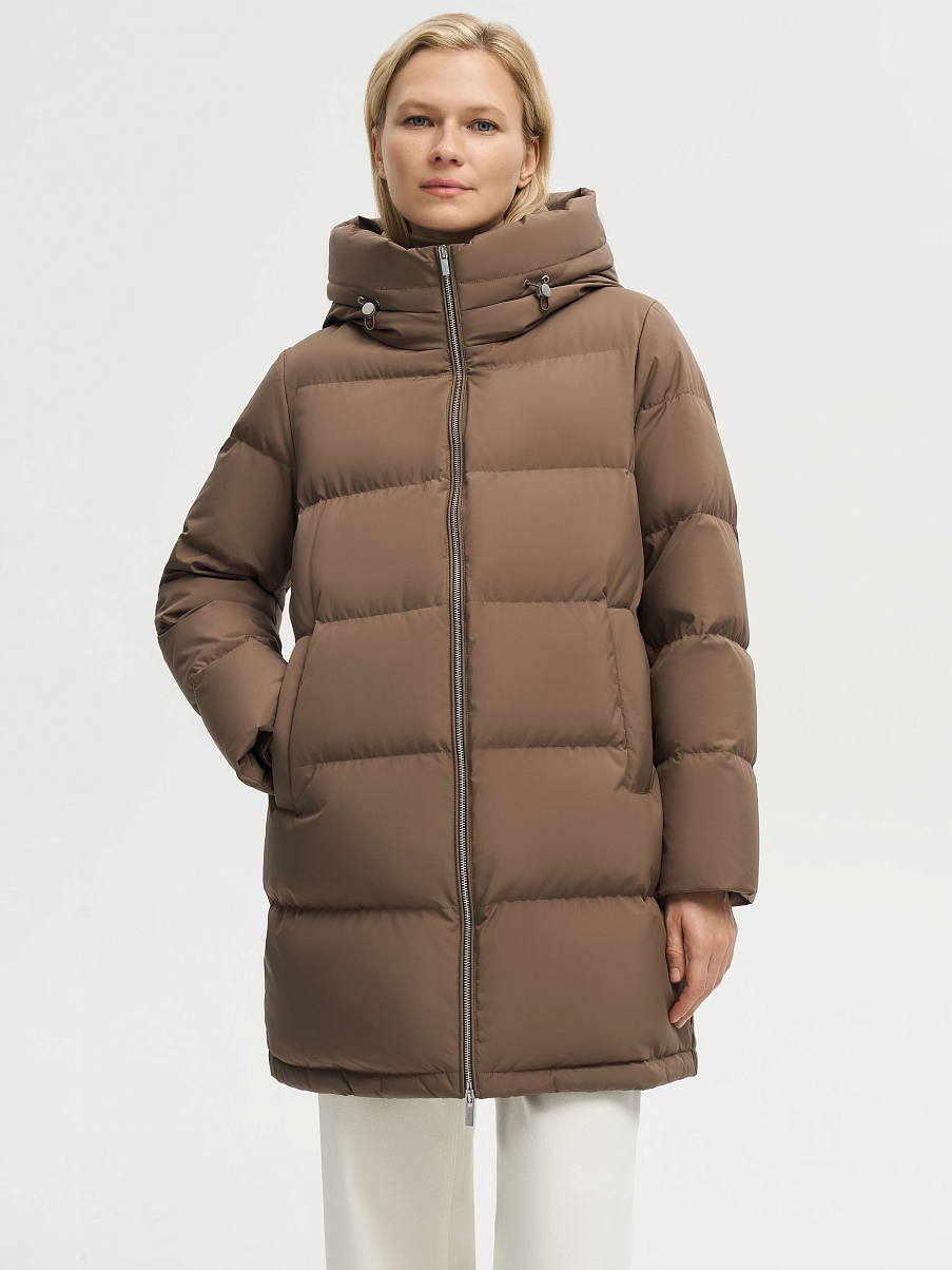 Пуховик удлиненный