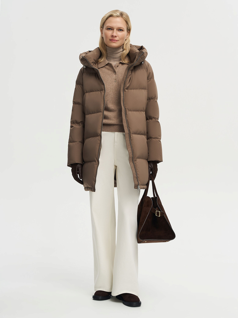 Пуховик удлиненный