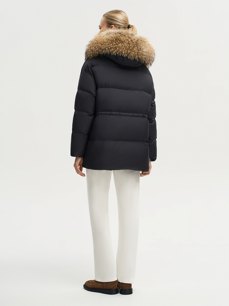 Пуховик-парка с мехом