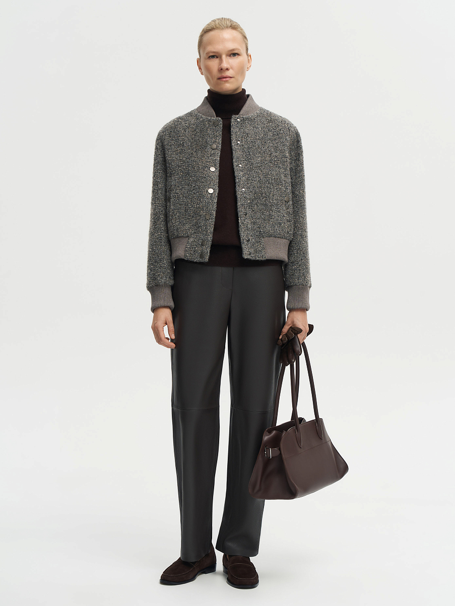 Бомбер из шерсти