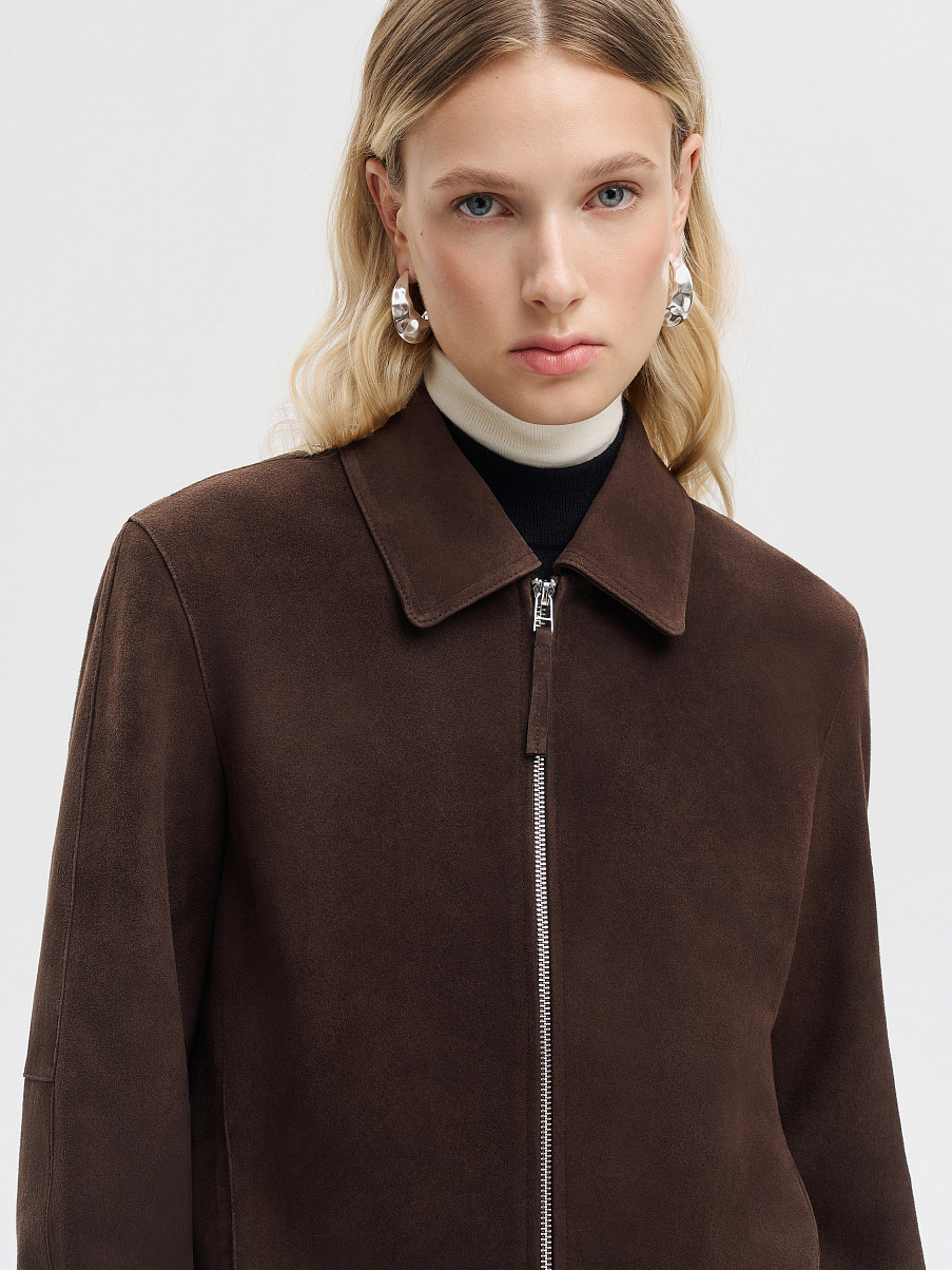 Куртка из замши