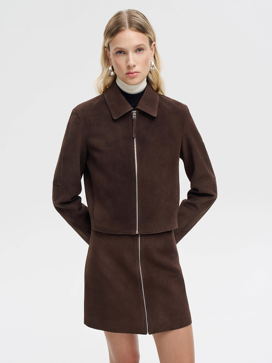 Куртка из замши