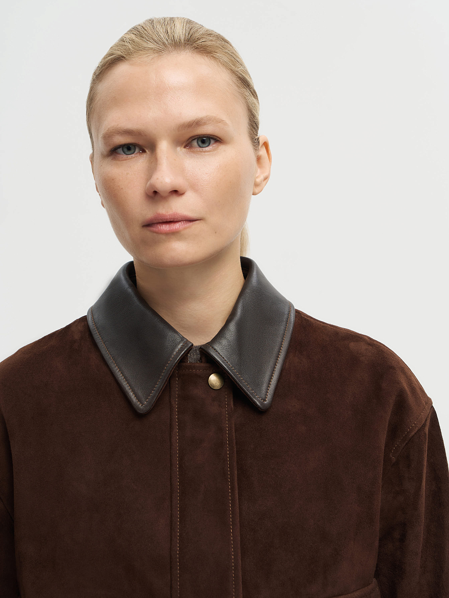 Куртка из замши