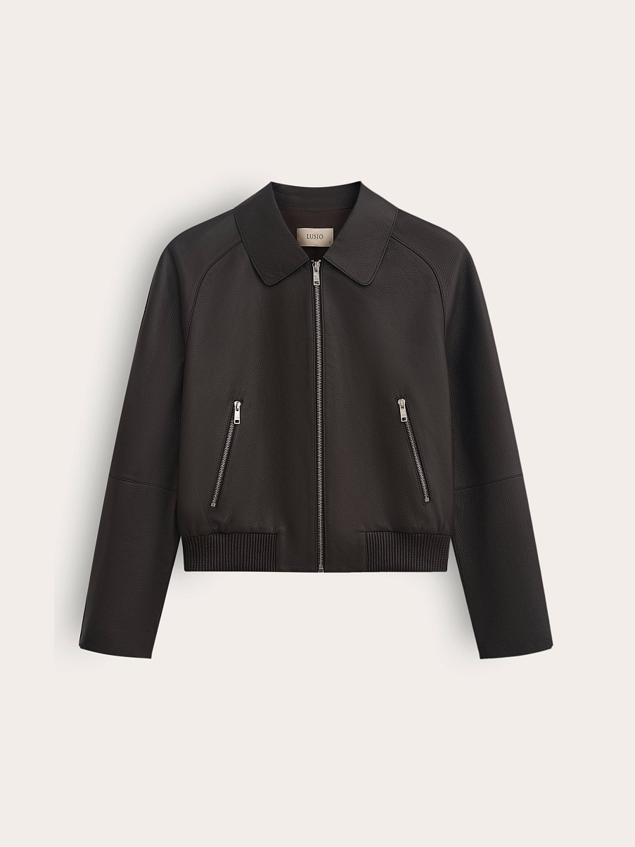 Бомбер из кожи