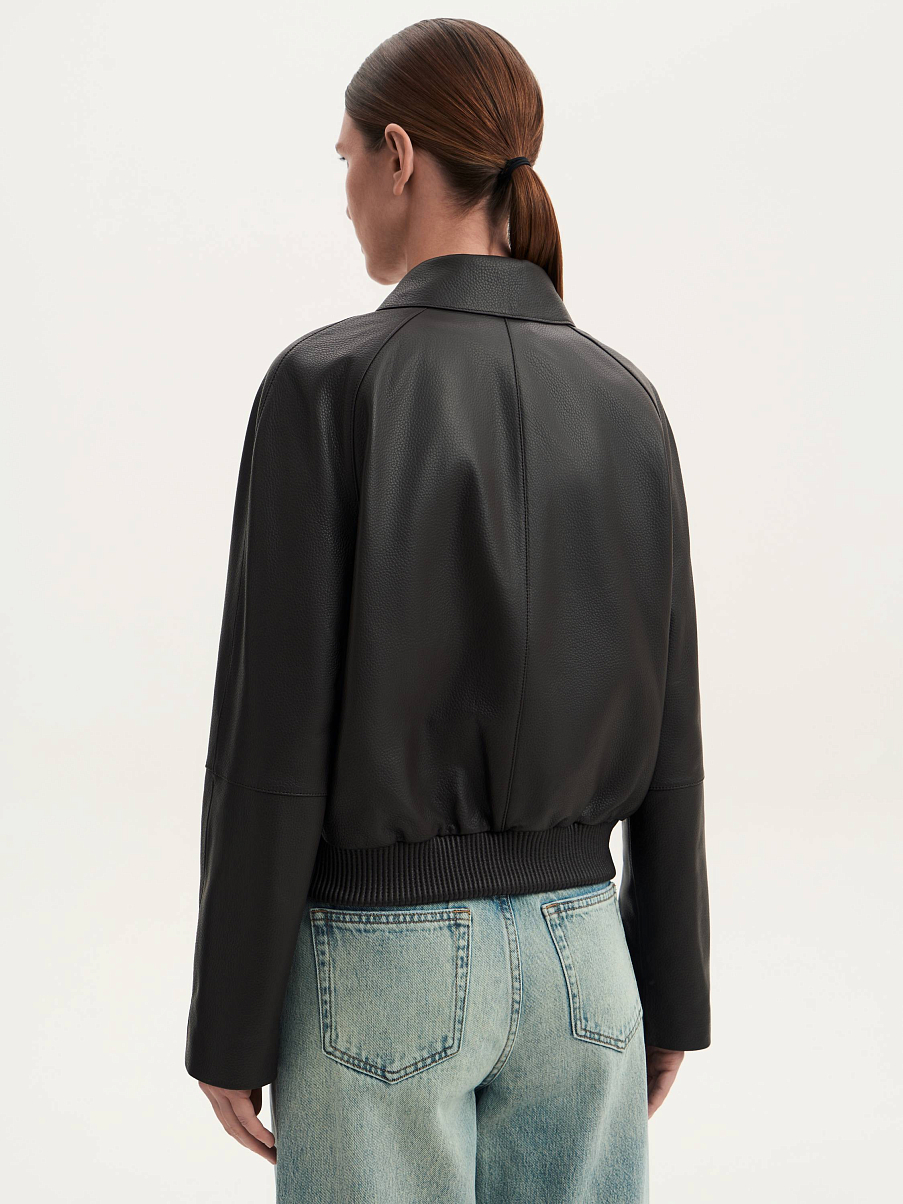 Бомбер из кожи