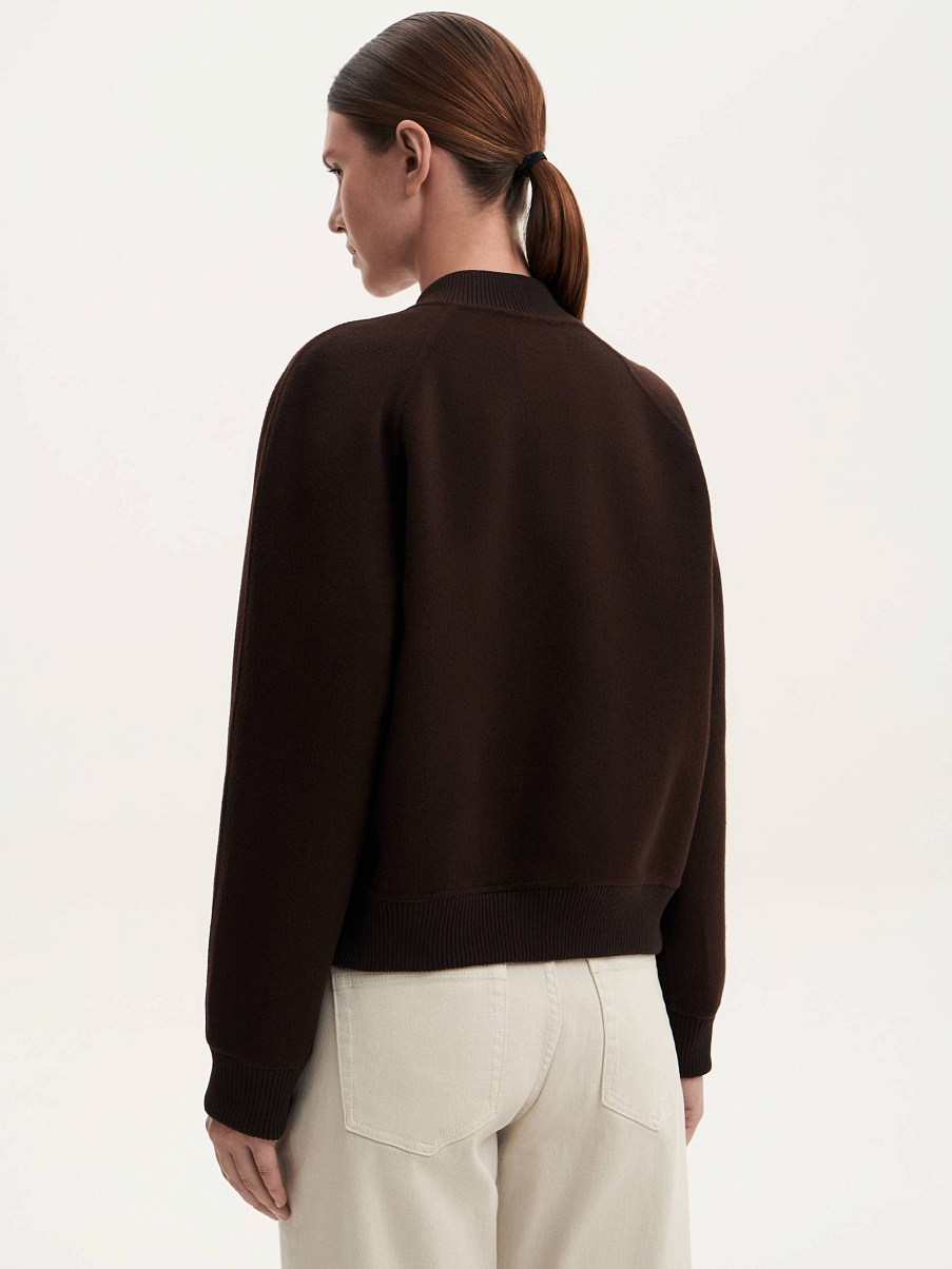 Бомбер из кашемира и шерсти мериноса