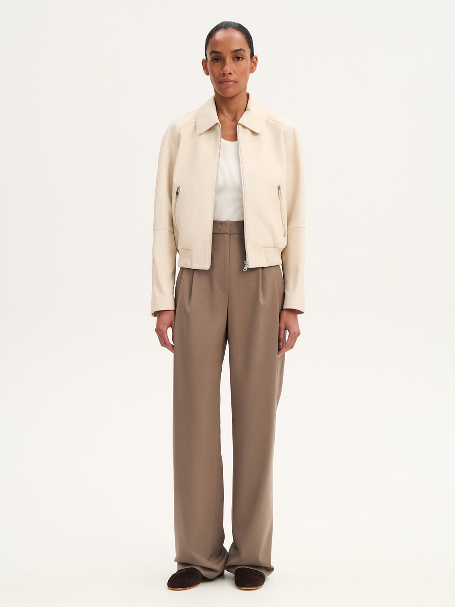 Бомбер из кожи