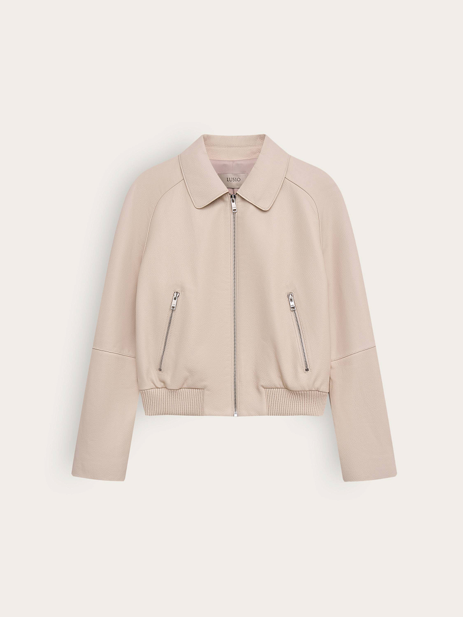 Бомбер из кожи