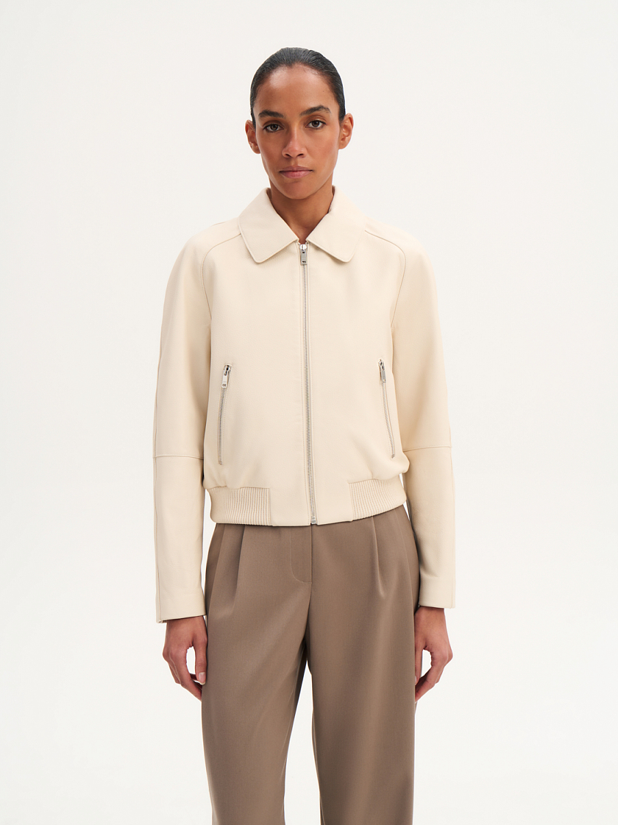 Бомбер из кожи