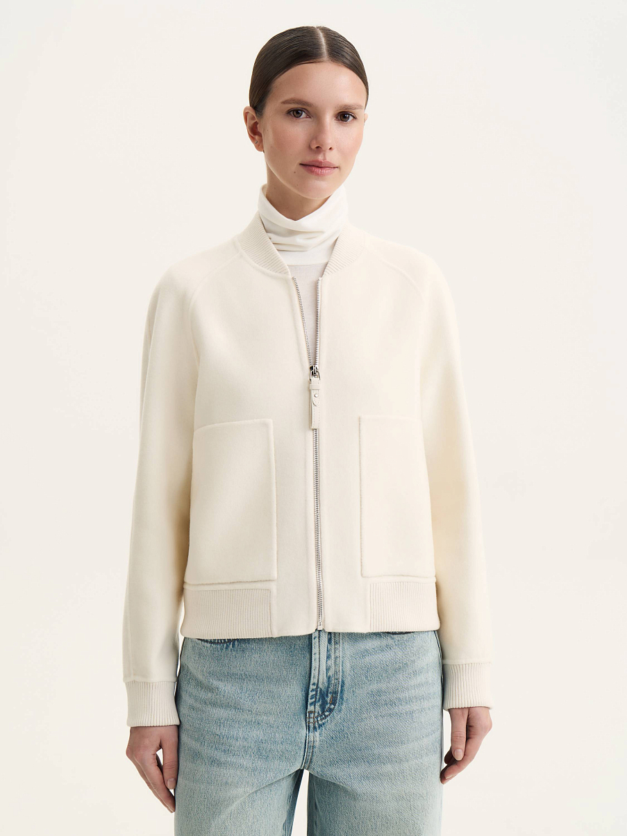 Бомбер из кашемира и шерсти мериноса