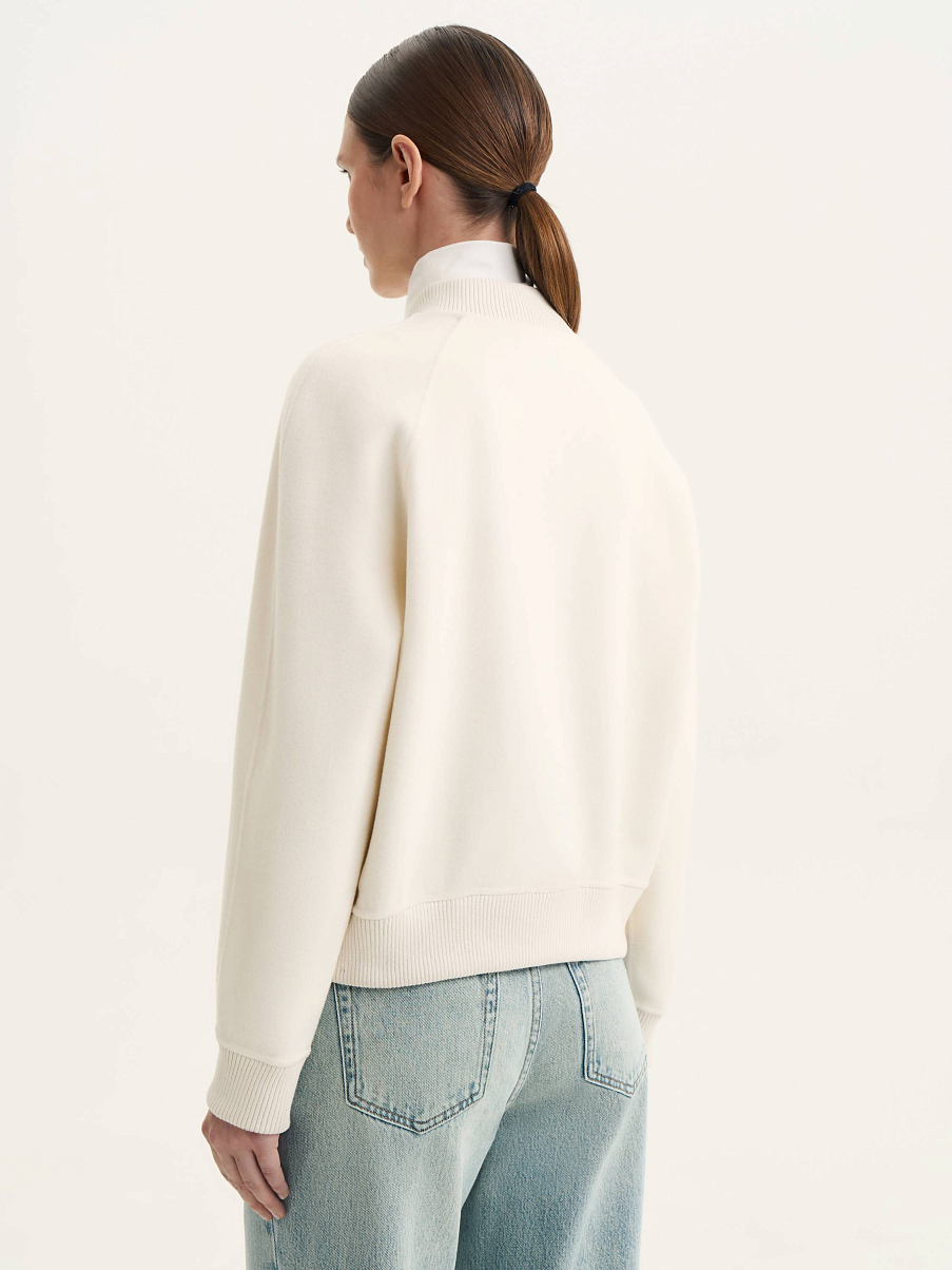 Бомбер из кашемира и шерсти мериноса