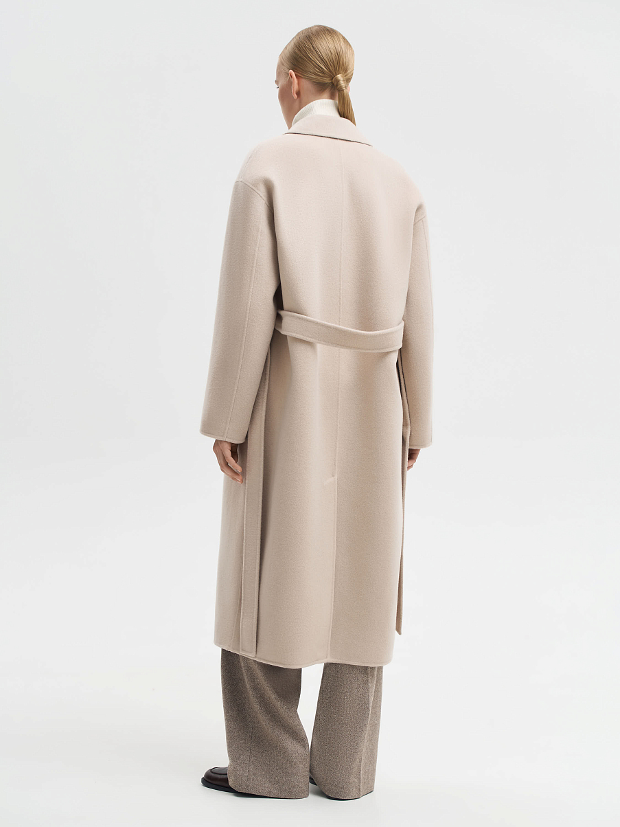 Пальто-халат из мериноса и кашемира