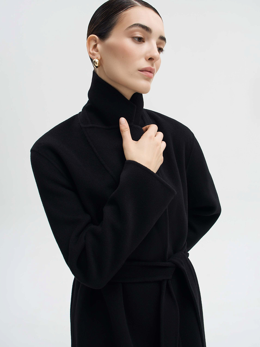 Пальто-халат из шерсти